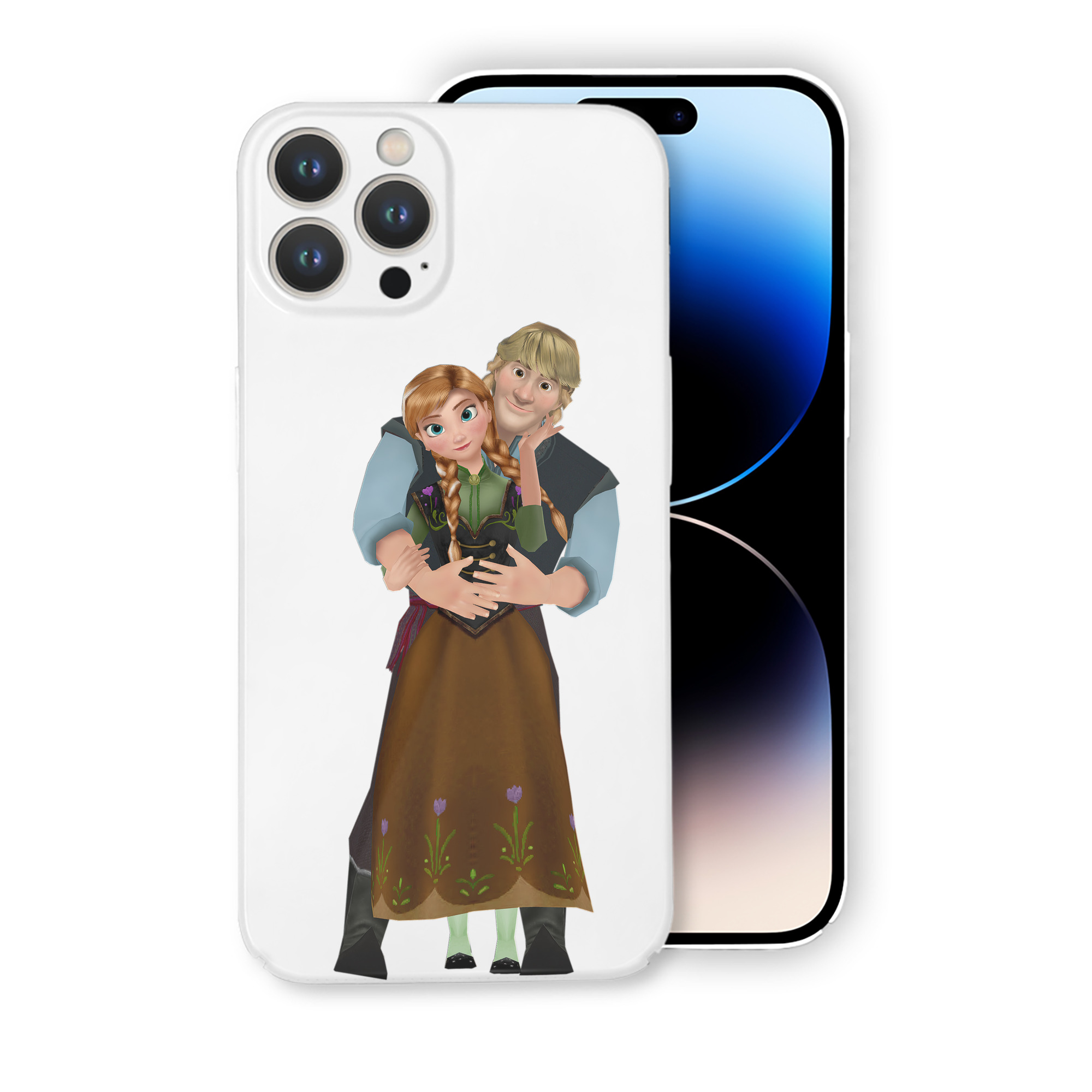 （画像用） アナと雪の女王 アンナ エルサ Frozen Anna Elsa 【iPhone 14シリーズ対応】ハードケース